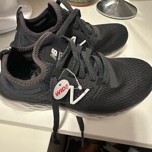 New Balance Black Sneakers with Breathable Knit Upper